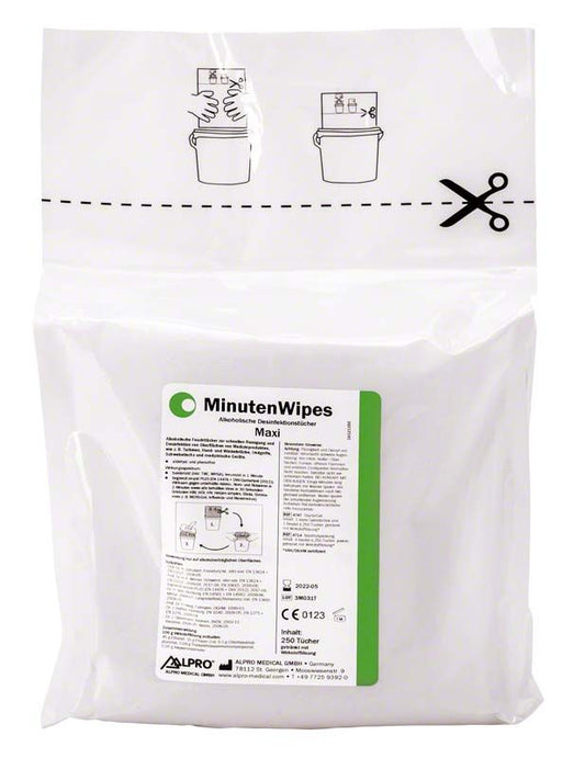 Image of MinutenWipes Maxi 4 Beutel x 250 Tücher
