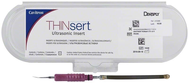 Cavitron® THINsert 30K Ultraschalleinsatz in Plastikverpackung mit Etikett.