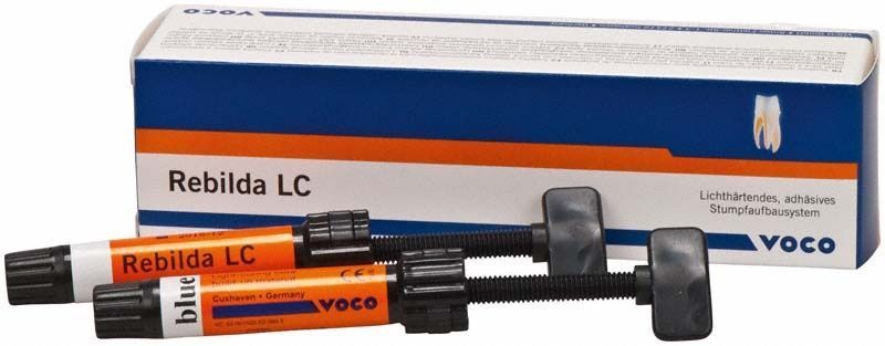 Rebilda LC Spritzen und Verpackung von Voco für Stumpfaufbau.