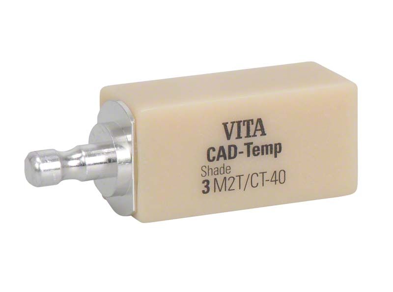 VITA CAD-Temp® monoColor Block für Langzeitprovisorien, Nahaufnahme der Blockstruktur.