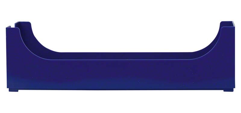 Ultramarinblauer KFO-Modellkasten für Kiefermodelle aus schlagfestem ABS-Kunststoff.