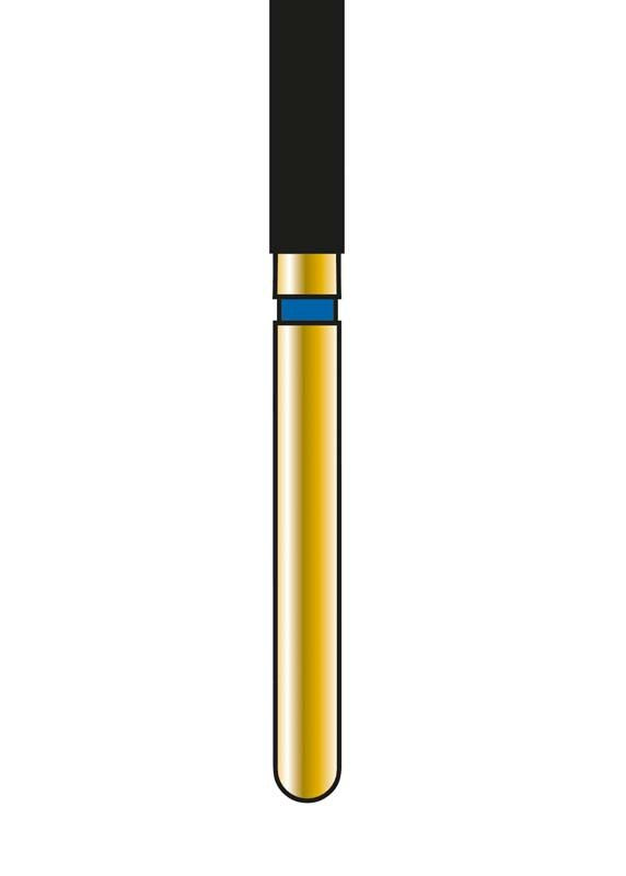 Diatech Diamant FG G836-314-018-6-ML Dentalbohrer in Nahaufnahme.