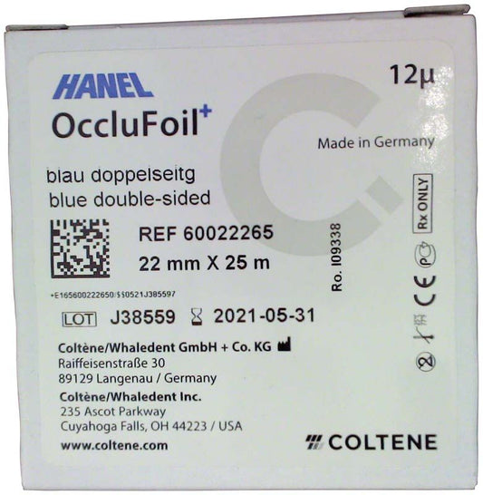 Image of HANEL OccluFoil+ DS 12µ blau