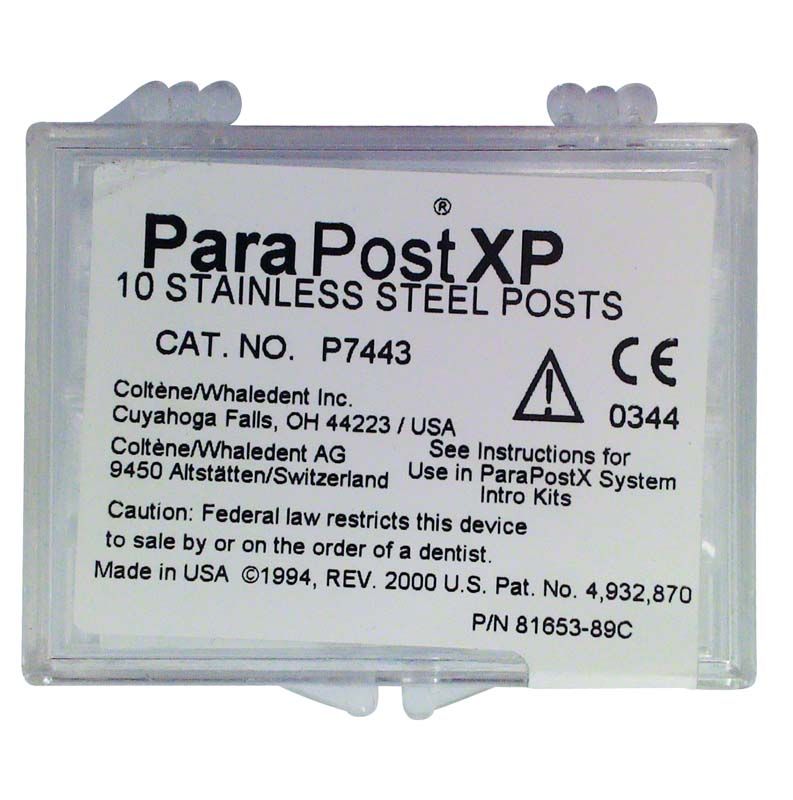 ParaPost XP Edelstahlstifte 10er Pack in transparenter Box.