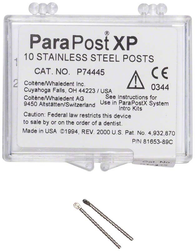 ParaPost® XP™ Edelstahlstifte, 10er Packung, Größe 4.5, blau.