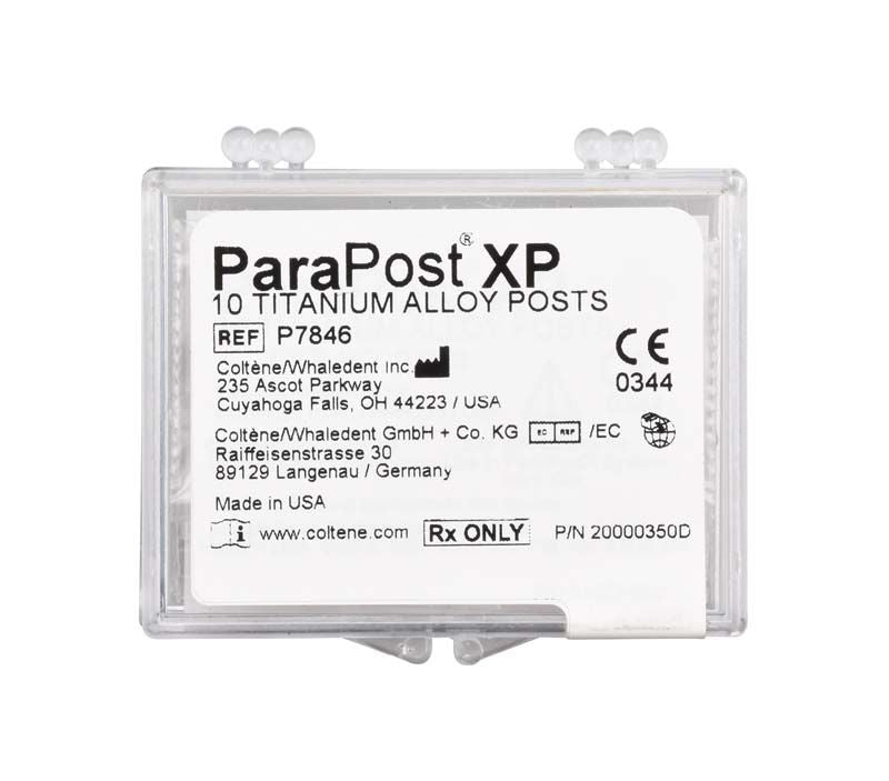 ParaPost XP Titanstifte Gr. 6 in transparenter Verpackung.