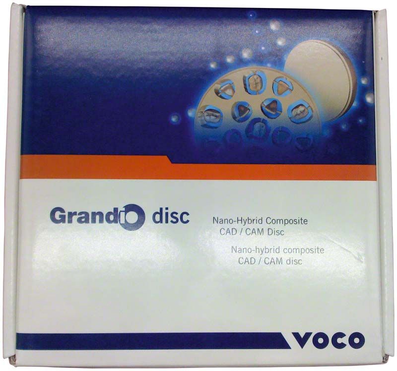 Verpackung des Grandio disc LT A1 Nano-Hybrid-Composites von Voco.