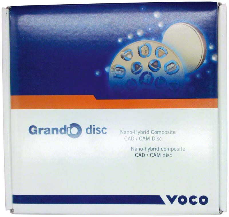 Nano-Hybrid-Composite CAD/CAM Disc-Verpackung Grandio disc HT A1 von Voco.