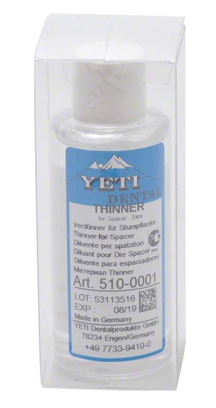 Verdünner für Stumpflack Nachfüllpackung in transparenter Plastikverpackung.