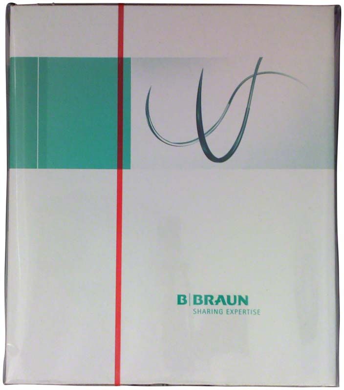Optilene® chirurgisches Nahtmaterial-Verpackung mit B. Braun Logo und Grafik.
