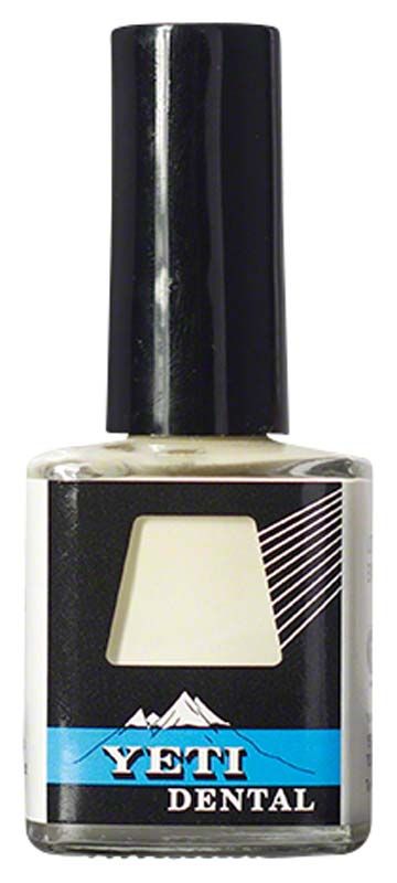DIE SPACER dentin 13my Flasche von Yeti Dental mit schwarzem Deckel.