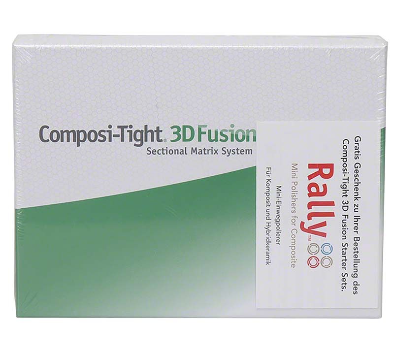 Composi-Tight® 3D Fusion™ Set in grüner Verpackung mit Produktbeschreibung.