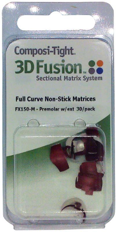 Verpackung der Composi-Tight® 3D Fusion™ Matrizen, Klein-zervikal, 30 Stück.