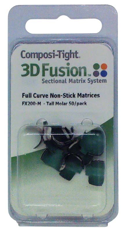 Composi-Tight® 3D Fusion™ Full Curve Matrizen Molar Verpackung mit Matrizenbändern.