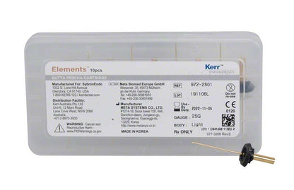 Kartusche mit Guttapercha für präzise Wurzelfüllungen, kompatibel mit Elements™-Systemen.