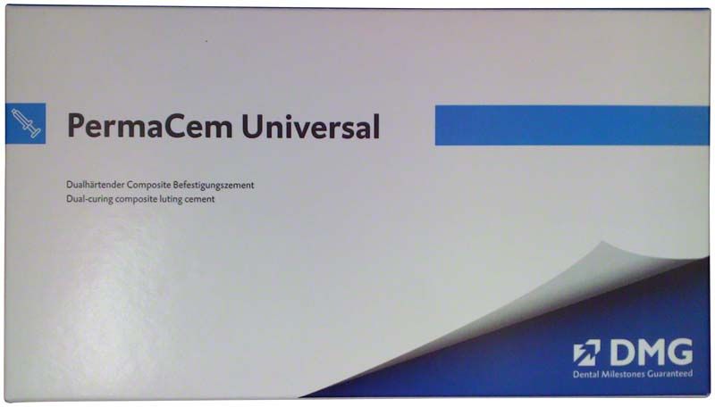 PermaCem Universal Smartmix BL Verpackung mit blauem DMG-Logo und Produktbeschreibung.