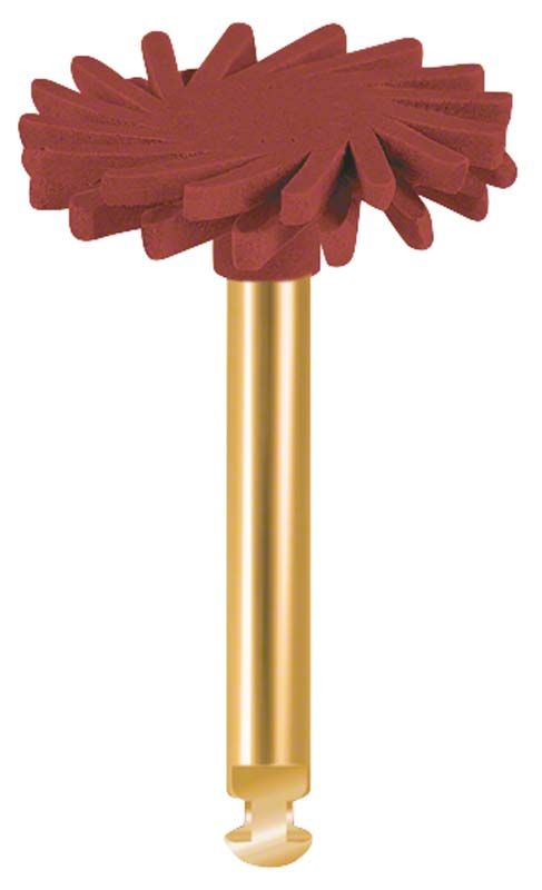 Diamantpolierer für Zirkonoxid mit flexiblem, roten Twist-Design.