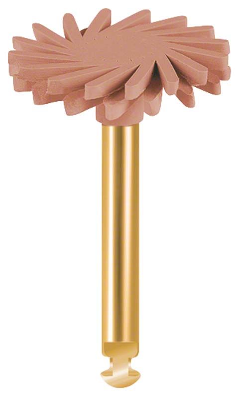 KATANA Zirconia TWIST DIA 14mm Polierer mit flexiblem, braunem Twist-Design.