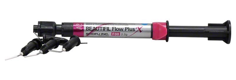 Injektionsspritze BEAUTIFIL Flow Plus X F00 A2 für Zahnfüllungen.