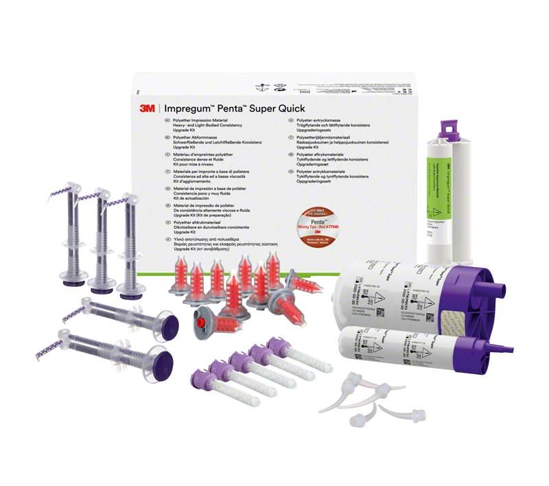 Impregum™ Penta™ Super Quick Heavy/Light Body Upgrade Kit mit Zubehör und Verpackung.