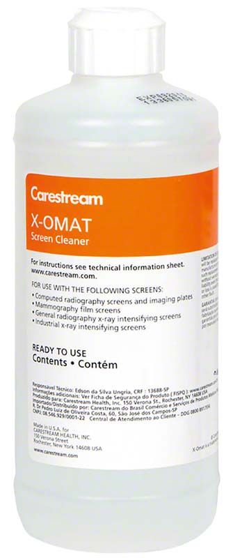 Flasche X-OMAT Screen Cleaner für Röntgenfilmbetrachtungsgeräte, 250 ml.