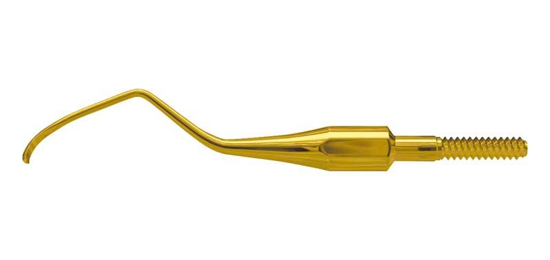 Einschraubbare Pro Thin™ Küretten-Spitze für präzise Parodontalbehandlungen.