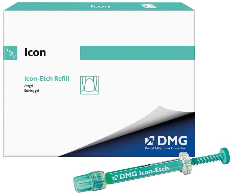 Icon Etch Nachfüllpackung mit Spritze für Kariesinfiltrant.