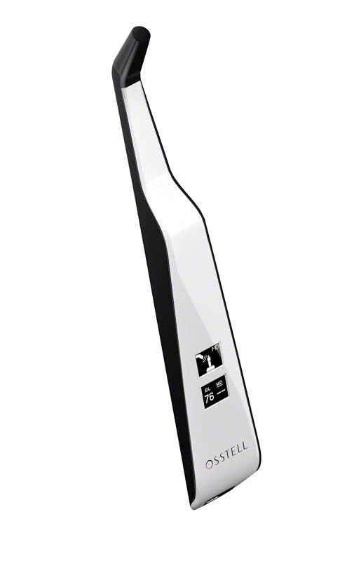 Osstell Beacon Dentalgerät mit digitalem Display auf weißem Hintergrund