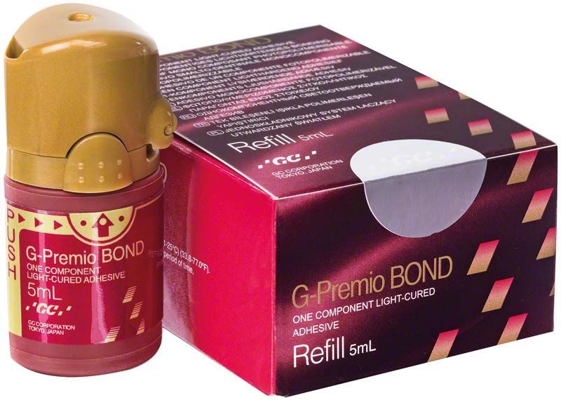 G-Premio BOND Refill Flasche mit neuer Kappe und Verpackung.