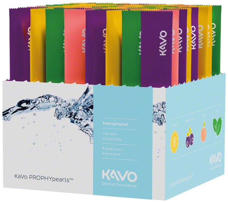 PROPHYpearls Sticks in bunter Verpackung für supragingivale Zahnreinigung