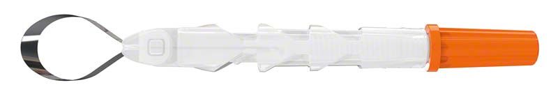 Hochwertiger Einweg-Matrizenhalter Omni-Matrix™ mit orangefarbenem Griff.