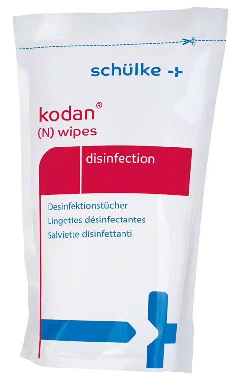 Kodan (N) wipes Refill-Beutel für Flächendesinfektion in medizinischen Einrichtungen.