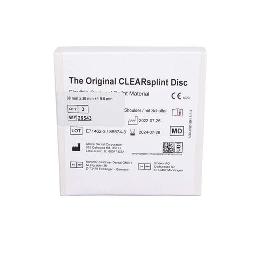 Image of astron® CLEARsplint® Blank mit Schulter 3 Blanks
