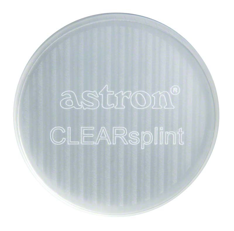 astron® CLEARsplint® Blank mit Schulter für dentaltechnische Schienenherstellung