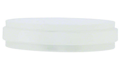 astron® CLEARsplint® Blank mit Schulter, Detailansicht der transparenten Ronde für Zahnschienen.
