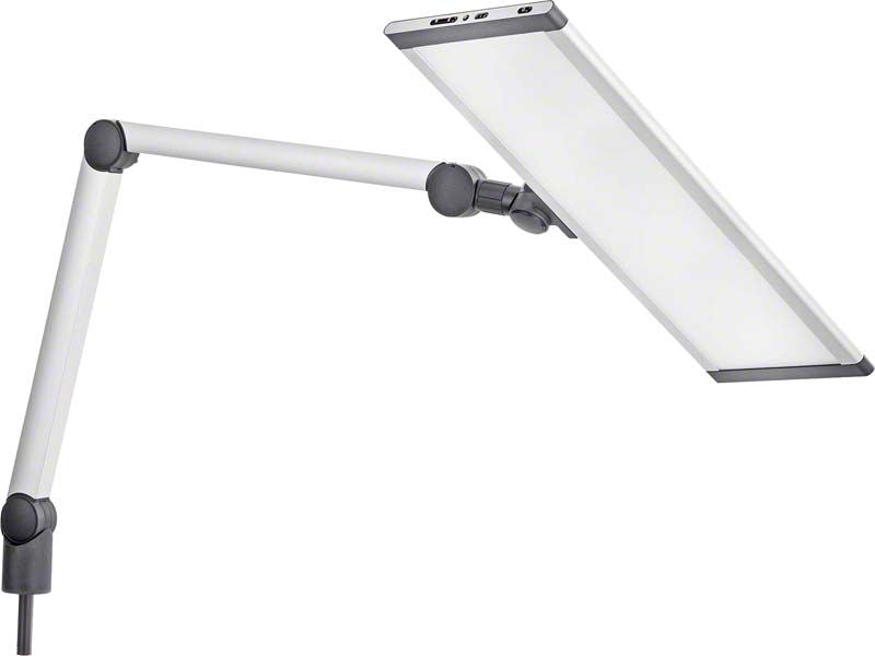 LED Arbeitsleuchte COMFORT mit Gelenkarm zur Tischmontage.