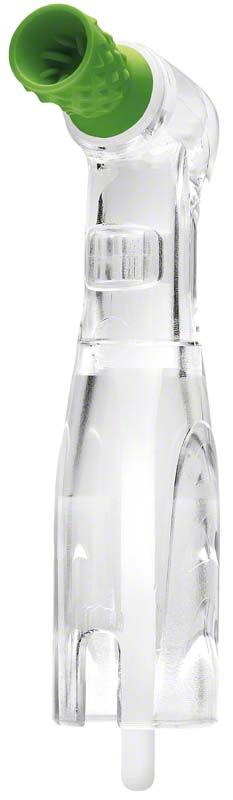 Proxeo Twist Prophy-Einwegwinkelstück 105° fest in dunkelgrün.