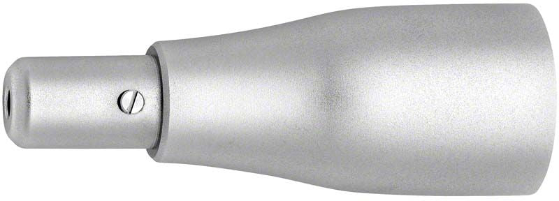 Silberne Handstückhülse mit glatter Oberfläche