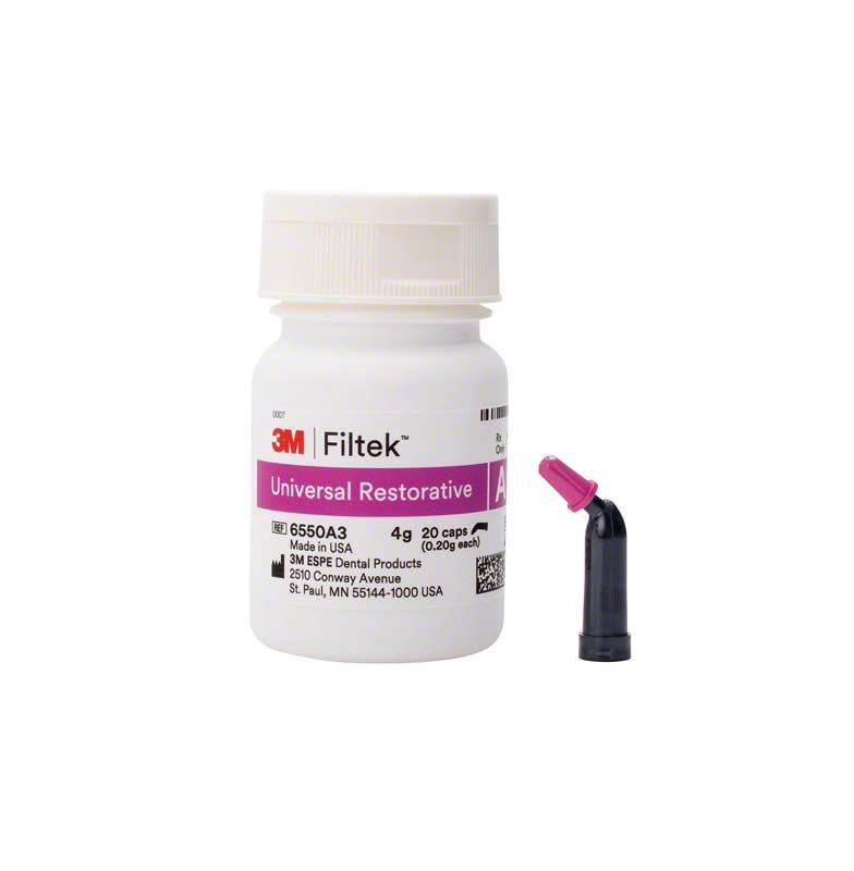 Filtek™ Universal Restorative Kapseln A3 Verpackung mit Applikationskapsel.