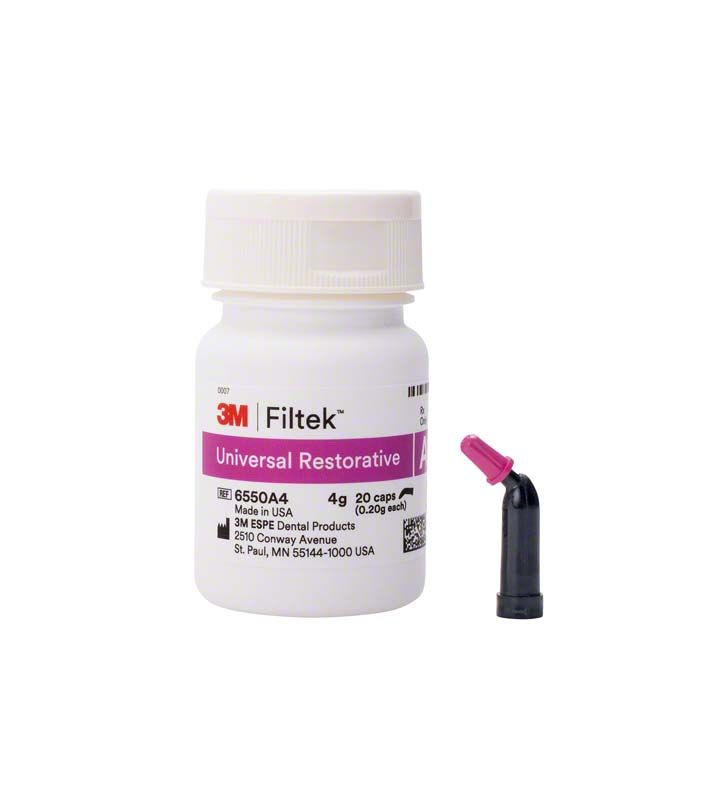 Filtek™ Universal Restorative Kapseln A4 Flasche mit Applikatorkapsel.