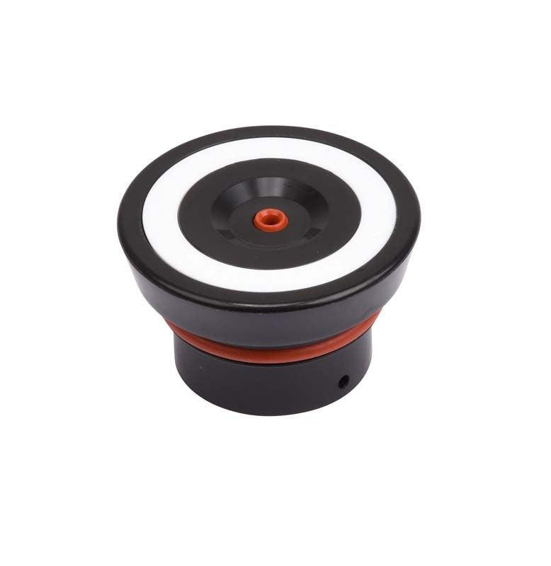 Ersatzteil Air-Flow Pulverkammerdeckel in schwarzem Design.