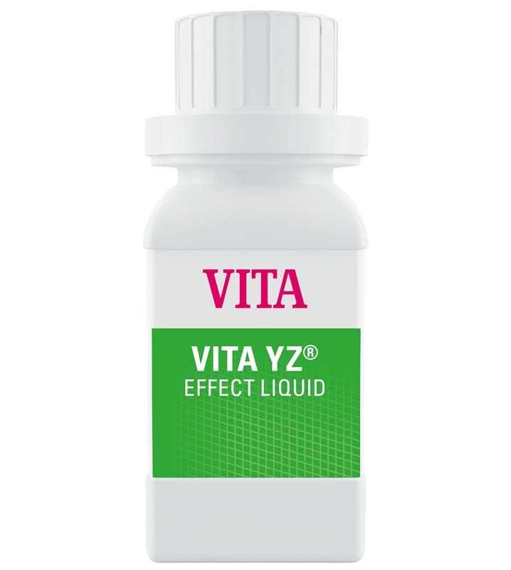 VITA YZ® EFFECT LIQUID Flasche in Hellrosa mit grünem Etikett