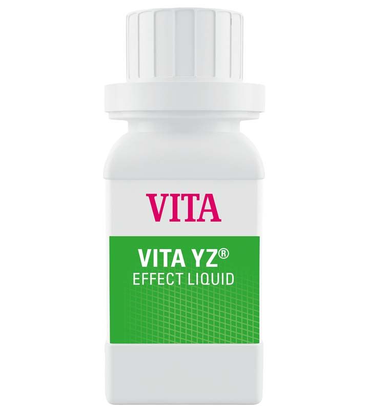 VITA YZ® EFFECT LIQUID in weißer Flasche mit grünem Etikett.