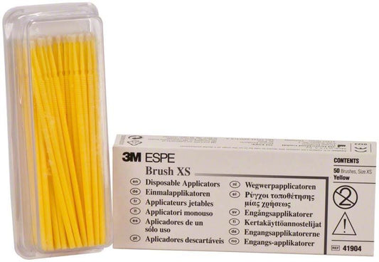 Image of Brush M Einmalapplikatoren gelb fein