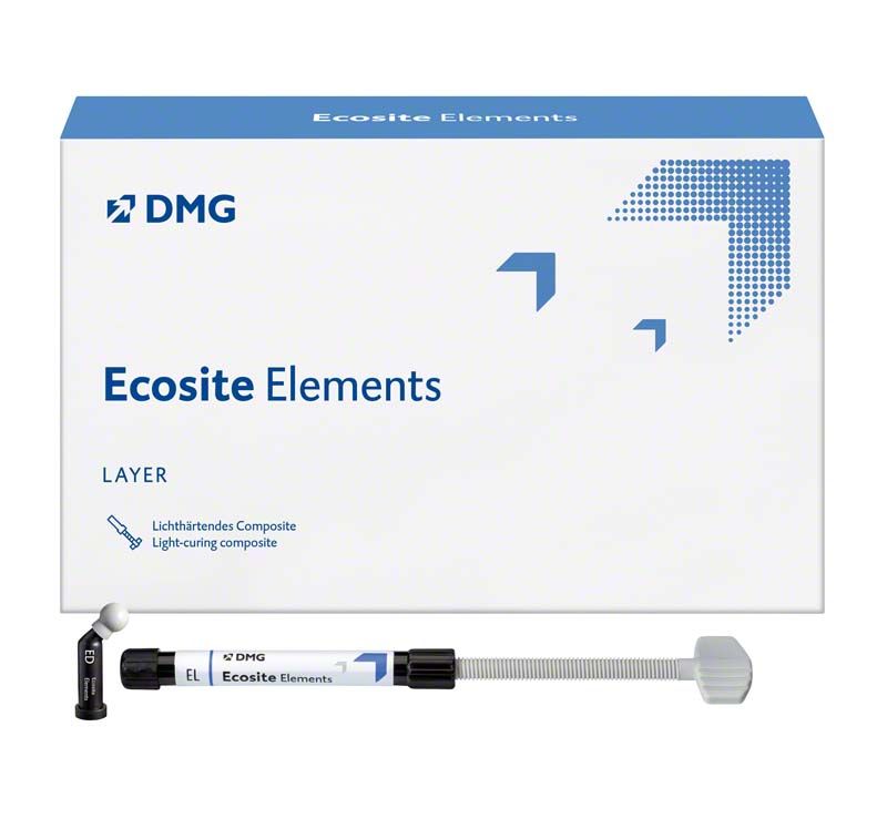 Ecosite Elements LAYER Set Spritzen vor weißer Verpackung.