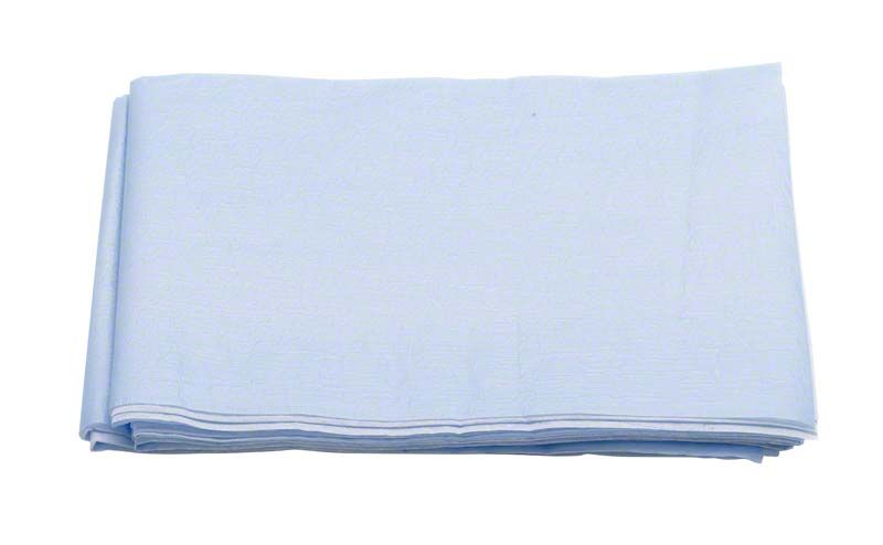 OP-Abdecktuch Standard 50 x 50 cm in hellblau, gefaltet.