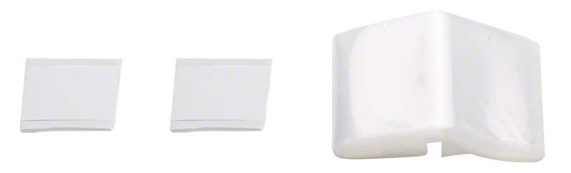 Transparenter Schlauchüberzug von Euronda, gefaltet für den Einmalgebrauch in Praxen.