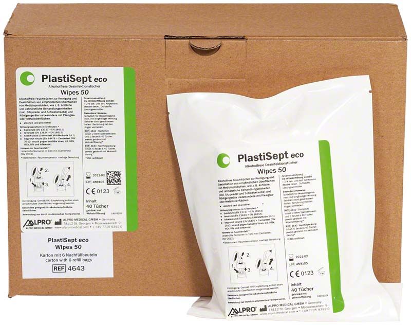Image of PlastiSept eco Wipes 50 Nachfüllbeutel