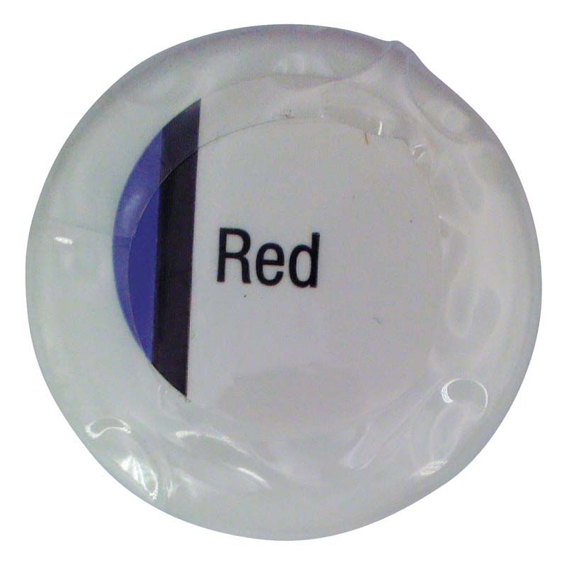 Runde Verpackung der CERABIEN™ ZR FC Paste Stain in Rot.