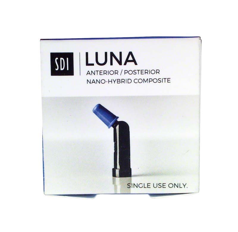Luna Complets C1 Nano-Hybrid-Kompositverpackung mit Produktabbildung.
